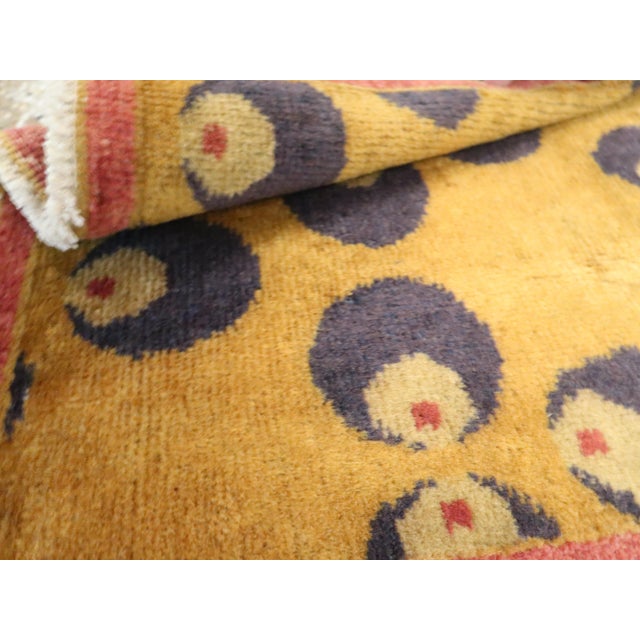 Textile Galerie Shabab Collection Mid-20th Century Turkish Art Deco Throw Rug For Sale - Image 7 of 7
