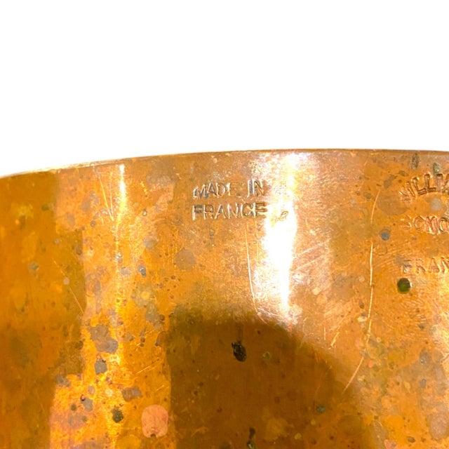 Late 20th Century Williams Sonoma Champagne Ice Bucket, Hammered Copper Made in France by Mauviel For Sale - Image 13 of 13