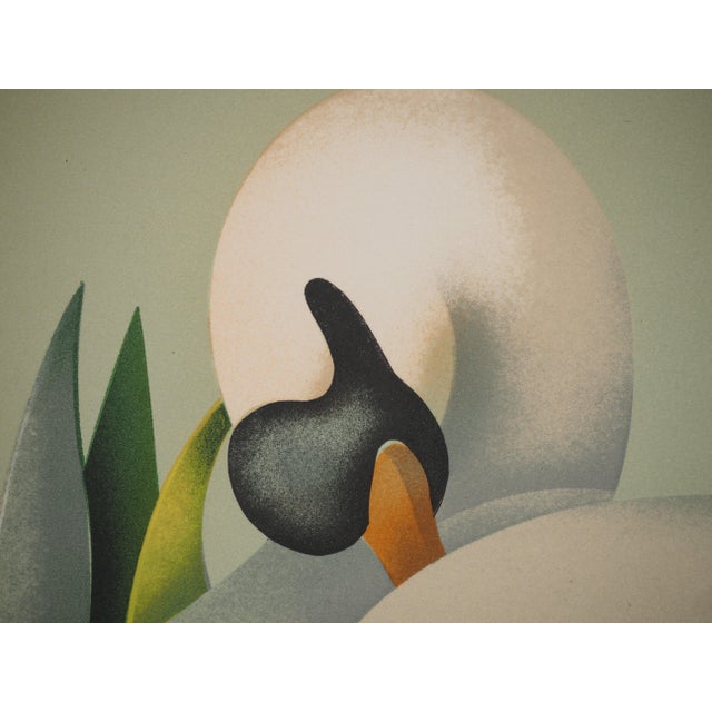 Modern Jean-Paul Donadini, Le cygne assoupi, Lithograph For Sale - Image 3 of 8