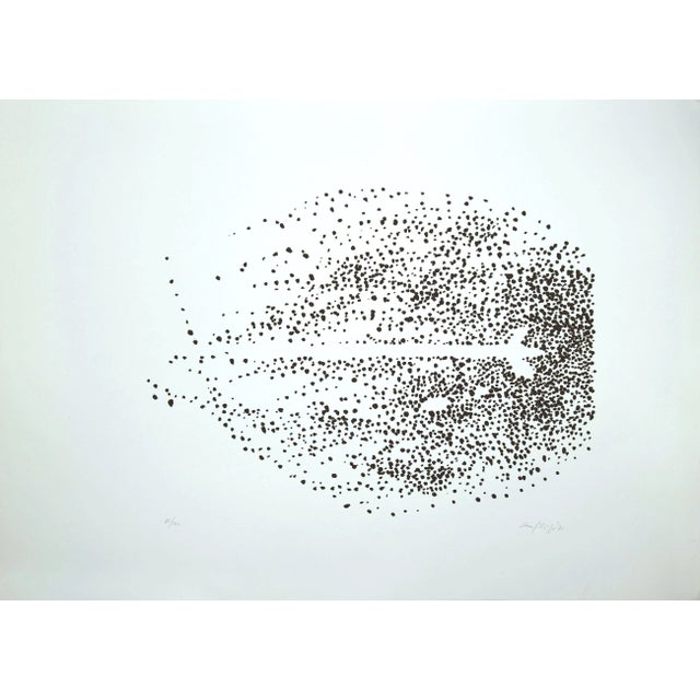 Abstract Composition is an original lithograph artwork realized by Antonio Sanfilippo in 1971. Hand-signed and dated in...