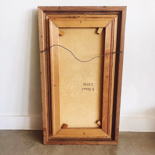 Vintage Signed “Bert Brand” Original Floral Oil Painting For Sale In Austin - Image 6 of 6