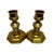 Traditional Vintage Georgian Style Pair of Solid Brass 7.25” Candlesticks Octagonal Base A3. For Sale - Image 3 of 8