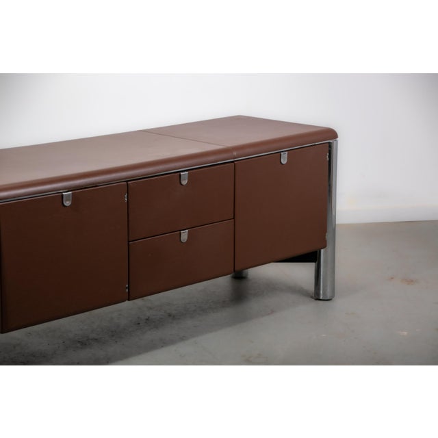 No. 3076 Credenza in Vitello Leather from KnollStudio, 1988 For Sale - Image 10 of 17