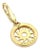 Late 20th Century 15231 - Bvlgari Tondo Sun Burst 18k Yellow Gold Circle Charm For Sale