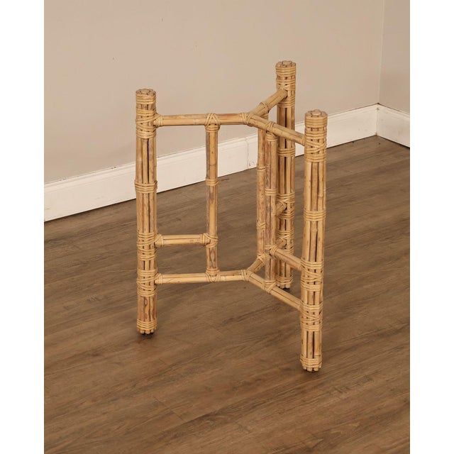 High Quality American Made McGuire Bamboo Rattan Table Base Featuring Handcrafted Bamboo Construction With Signature...