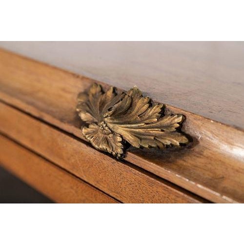 French Monumental Walnut Breakfront Glazed Bookcase, 1870s For Sale - Image 12 of 17