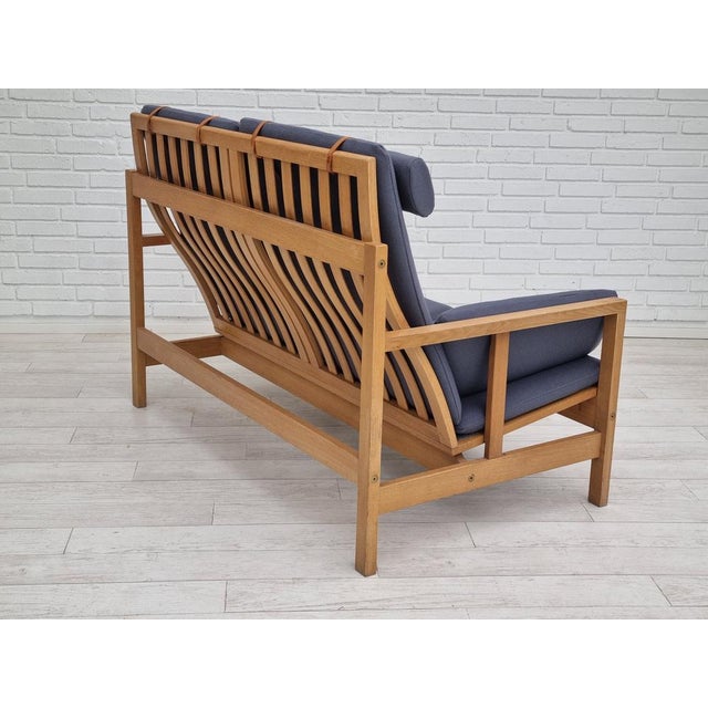 Gray Danish Model 2252 Sofa in Oak & Wool by Børge Mogensen, 1970s For Sale - Image 8 of 18
