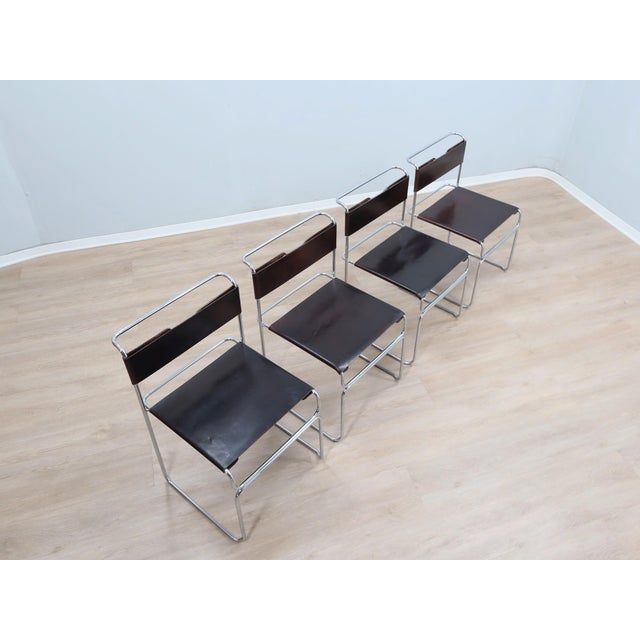 Libellula Chairs by Giovanni Carini for Planula, Italy, 1970s, Set of 4 For Sale - Image 4 of 16