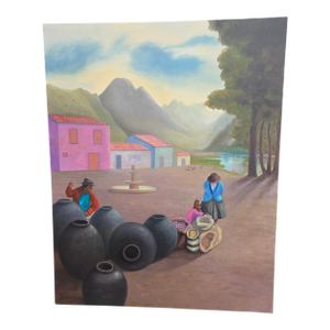 Latin American Street Scene by Agusto Brocca