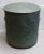 Brown Vintage Round Plywood Trunk with Green Patterned Faux Fiber, 1950s For Sale - Image 8 of 8