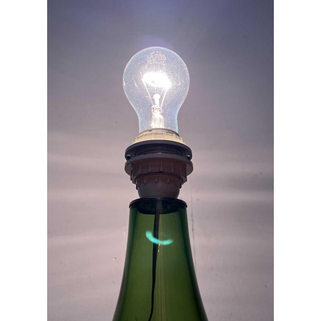 Mid-Century Danish Glass Table Lamp from Holmegaard, 1960s For Sale - Image 17 of 18