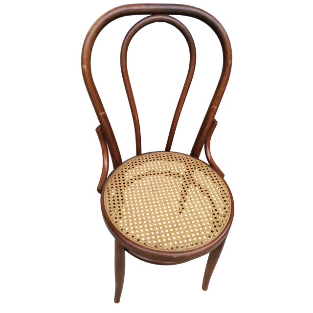 Vintage Wooden Chairs with Vienna Straw Seats from Thonet, 1950s, Set of 2, in Very Good conditions. Designed 1950 to 1959