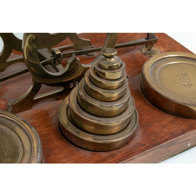 Wood Antique English S. Mordan & Co. London Letter Postal Scale For Sale - Image 7 of 11