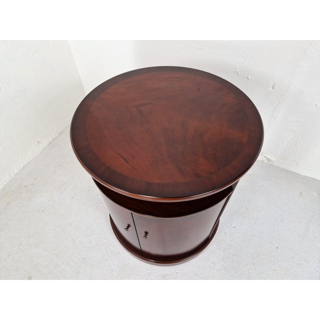 Rotating Dry Bar in Mahogany, England, 1980s For Sale - Image 6 of 14