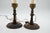 Brown Georgian Style Mahogany & Brass Candlestick Lamps With Hurricane Shades - A Pair For Sale - Image 8 of 18