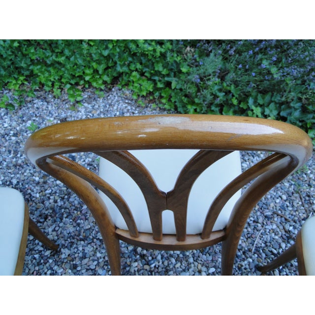 Vintage Chairs in Beech from a Cafe, 1950s, Set of 4 For Sale - Image 10 of 12