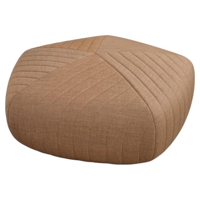 Hexagon Stool in Soft Oatmeal Fabric from Muuto For Sale - Image 3 of 7