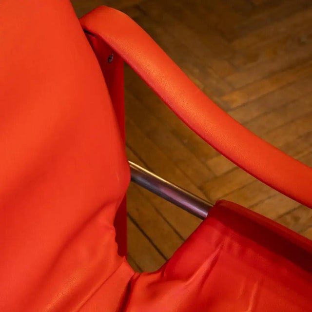 Orange Safari Lounge Chairs by Maurice Burke, Set of 2 For Sale - Image 8 of 13