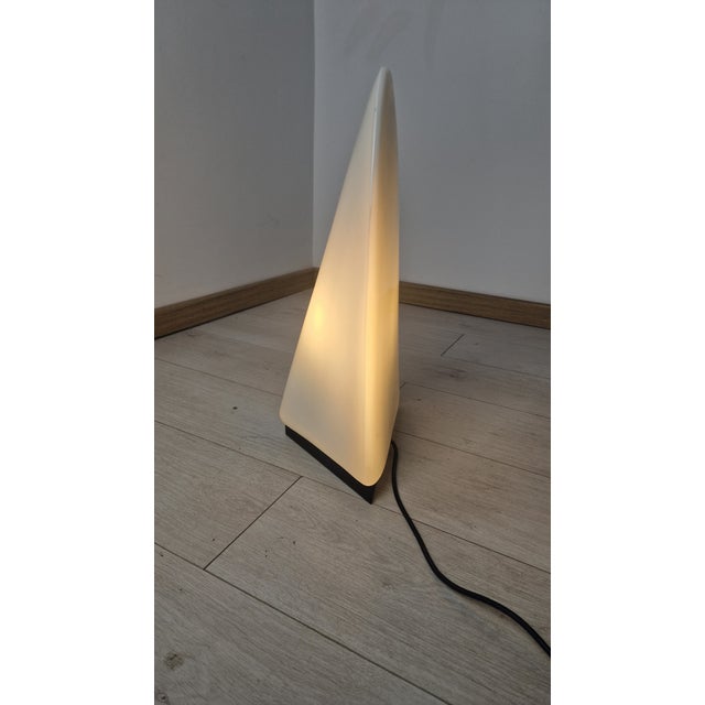 Table Lamp in Iron and Milk Glass from Mazzega Murano, 1960s For Sale - Image 6 of 11