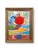 Abstract Vintage Acrylic Abstract Painting on Canvas in Ornate Frame For Sale - Image 3 of 5