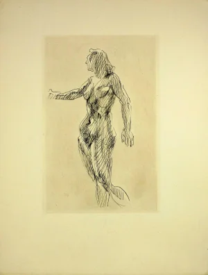 Francois Villon, Nude Female Etching