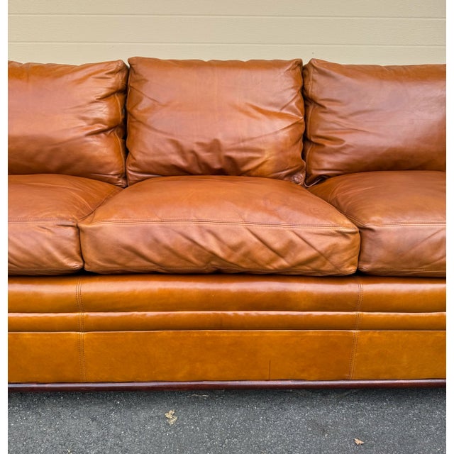 2000 - 2009 Ralph Lauren Wentworth Leather Sofa For Sale - Image 5 of 12