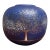 Emilia Castillo 1993 Plata Pura Cobalt Blue Porcelain & Pure Silver Overlay 6” Wildlife Vase. For Sale