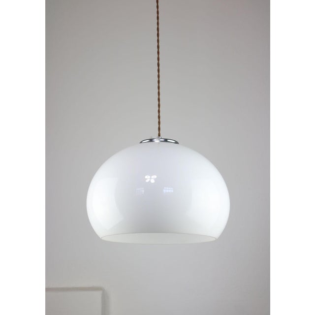 White Jolly Pendant Lamp by Luigi Massoni for Guzzini, 1970s For Sale - Image 15 of 15