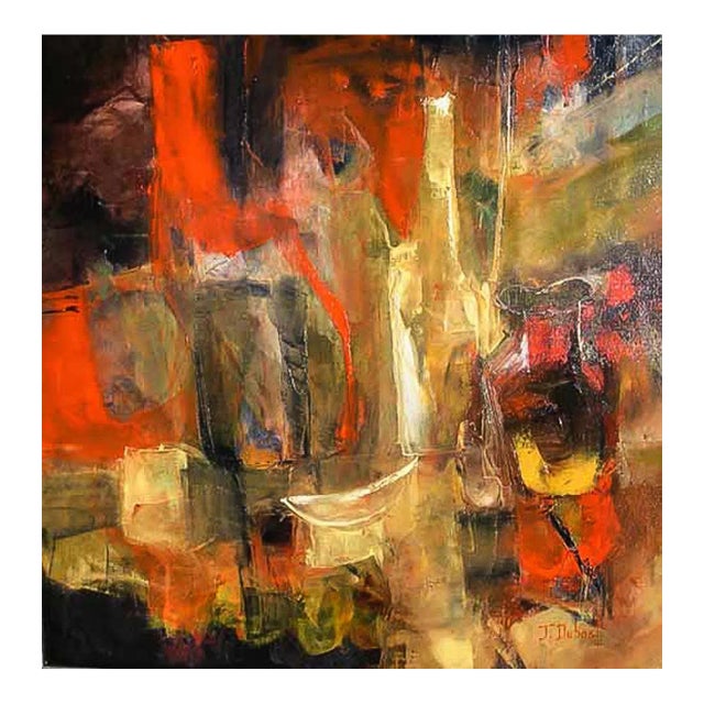 Josette Dubost, Présence d'Objets, 2016, Oil on Canvas For Sale