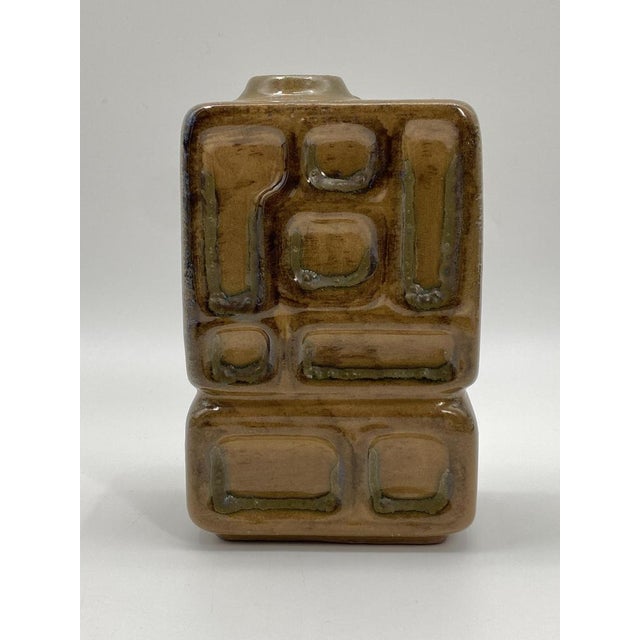 Mid-Century Geometric Vase from Strehla Keramik, Germany, 1950s For Sale - Image 14 of 14