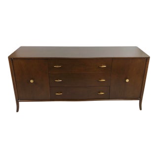 1950s Robsjohn Gibbing for Widdicomb Mid-Century Walnut Credenza For Sale