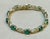 5.5 Ct Natural Emerald & Diamond Cocktail Tennis Bracelet 14 Karat Yellow Gold For Sale In New York - Image 6 of 18