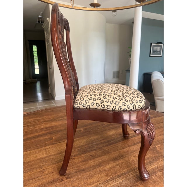 Absolutely adorable vintage mahogany Queen Anne style children's chair. Nearly perfect condition. Some very slight wear at...