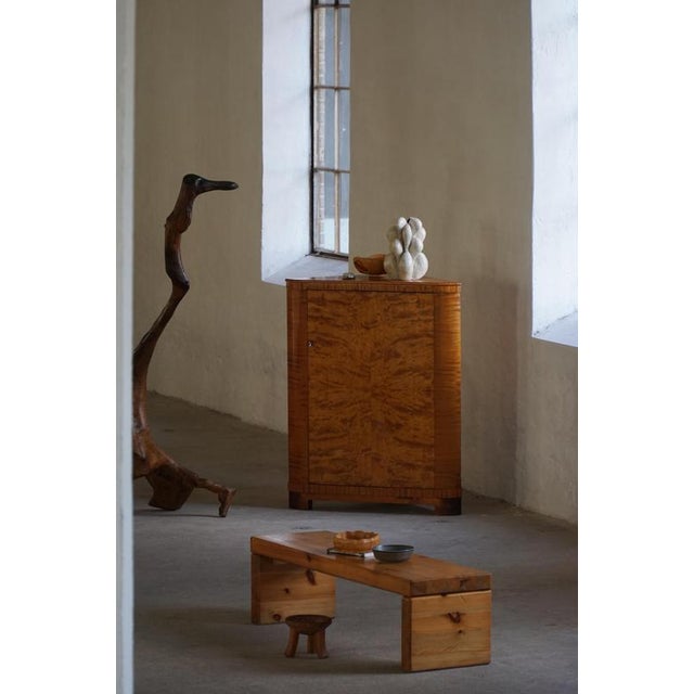 Swedish Modern Bar Cabinet in Birch by H. Westlund, 1930s For Sale - Image 4 of 18