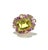 Yellow Bochic "Capri" Vintage Amethyst, Garant & Lemon Quartz Ring Set In 18K Gold & Silver For Sale - Image 8 of 18