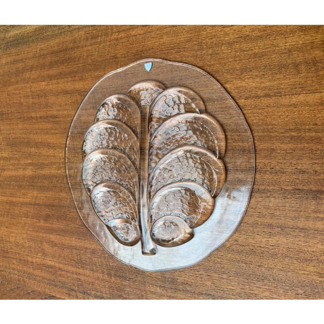 Large Vintage Swedish Glass Plate from Orrefors, in Very Good conditions. Designed 1970 to 1979 This piece has an...