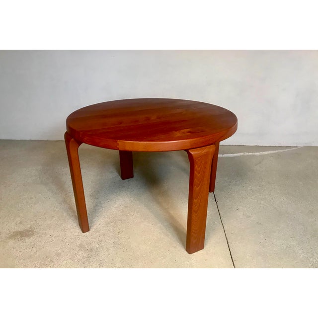 Danish Solid Teak Side or Coffee Table by Dyrlund For Sale - Image 11 of 17