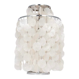 1960s Vintage Mid-Century Shell Table Lamp by Vernor Panton for Luber, Made in Switzerland For Sale