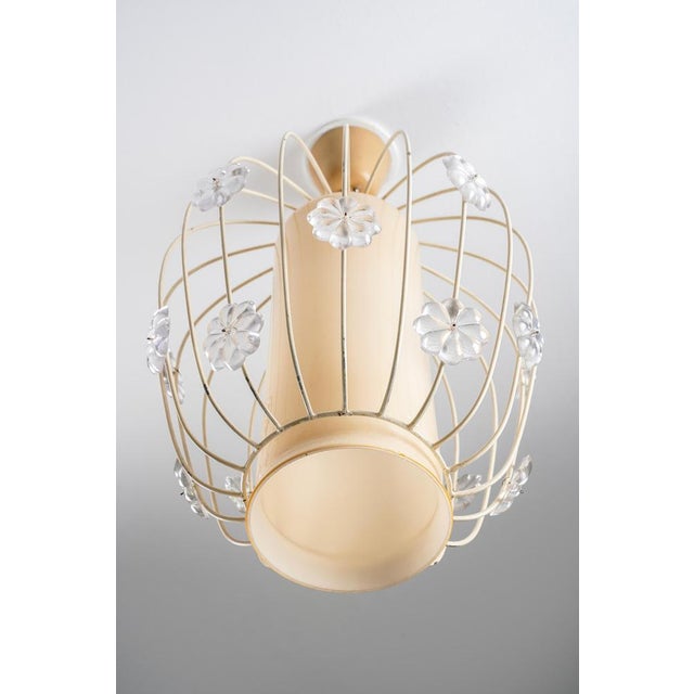 1940s Swedish Modern Model 11510 Pendant in Glass and Metal from Böhlmarks, Sweden, 1940s For Sale - Image 5 of 14