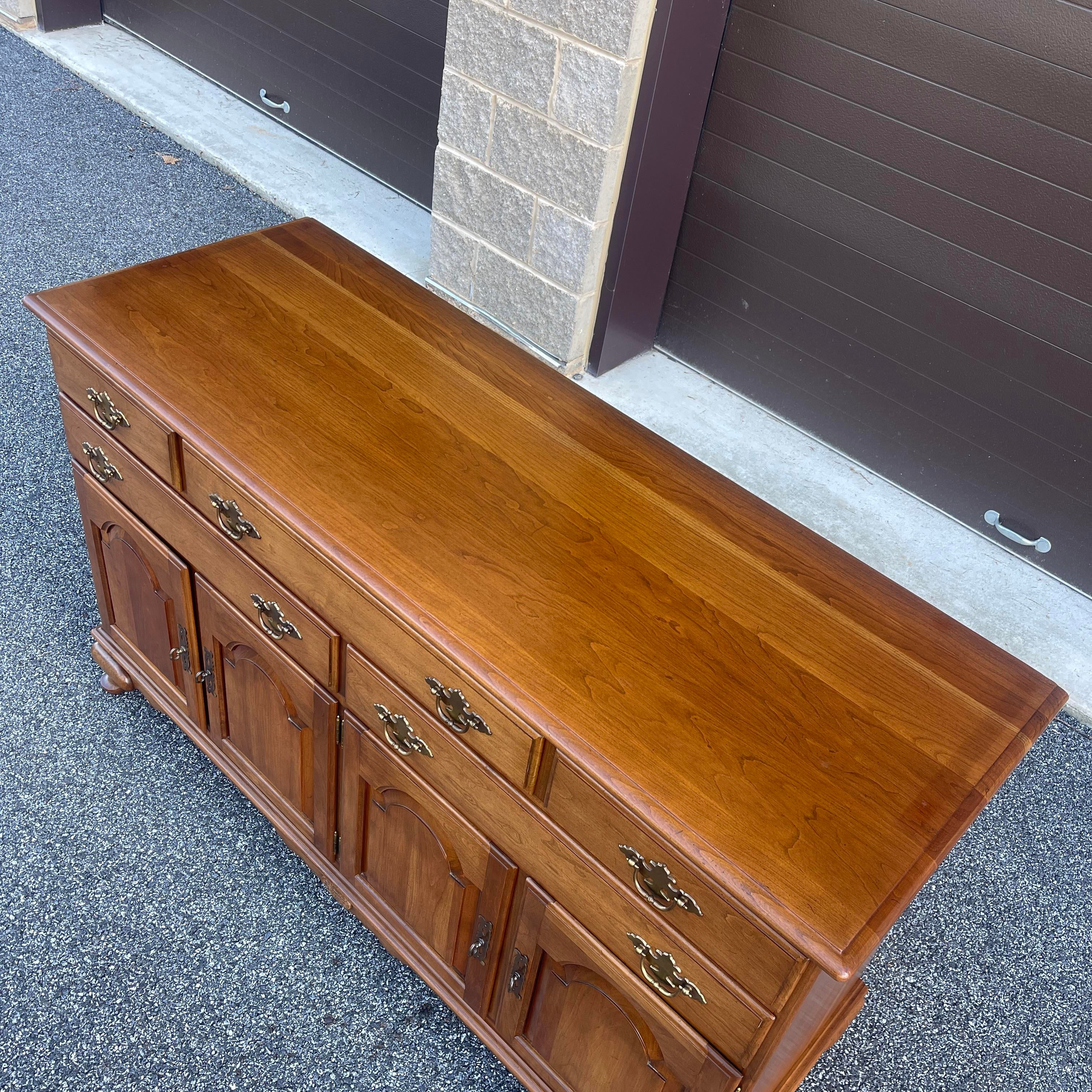 1960s Ethan Allen Georgian Court American Traditional Solid Cherry