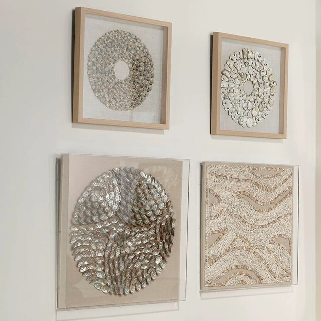 Textile Jamie Young Big Wave Shell Wall Art For Sale - Image 7 of 9