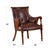 The Niagara Furniture Leather Regency Chair is upholstered using only genuine full gran leather and accented with brass...