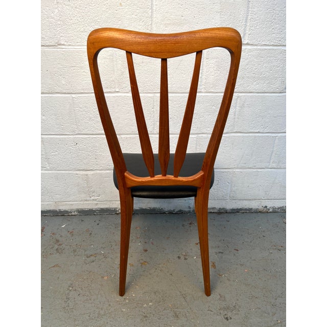 Brown Set of Six "Ingrid" Danish Teak Dining Chairs by Niels Koefoed For Sale - Image 8 of 12