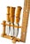 Vintage Midcentury Solingen Rostfrei Germany Bamboo-Handled Stainless Steel Appetizer or Butter Spreader Knives With Bamboo Stand, Set of 6 For Sale In Jacksonville, FL - Image 6 of 7