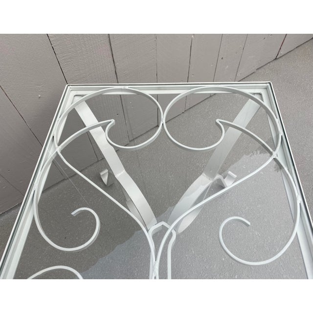 Unusual Vintage Glass Top French Coffee Table. For Sale - Image 10 of 13