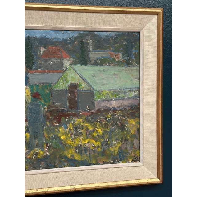 Svän Grandin, Farm, 1960s, Oil on Panel, Framed For Sale - Image 15 of 18