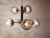 Sputnik Brass & Murano Glass Chandelier For Sale - Image 6 of 18