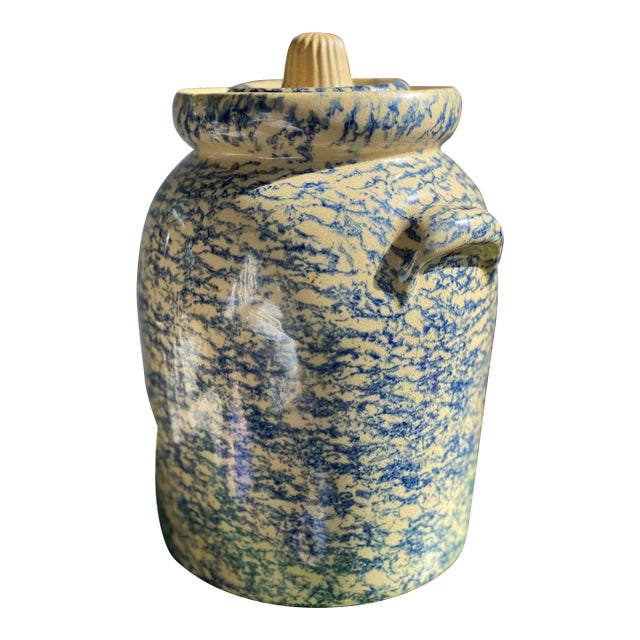 Vintage Ransbottom Stoneware Cookie Jar For Sale