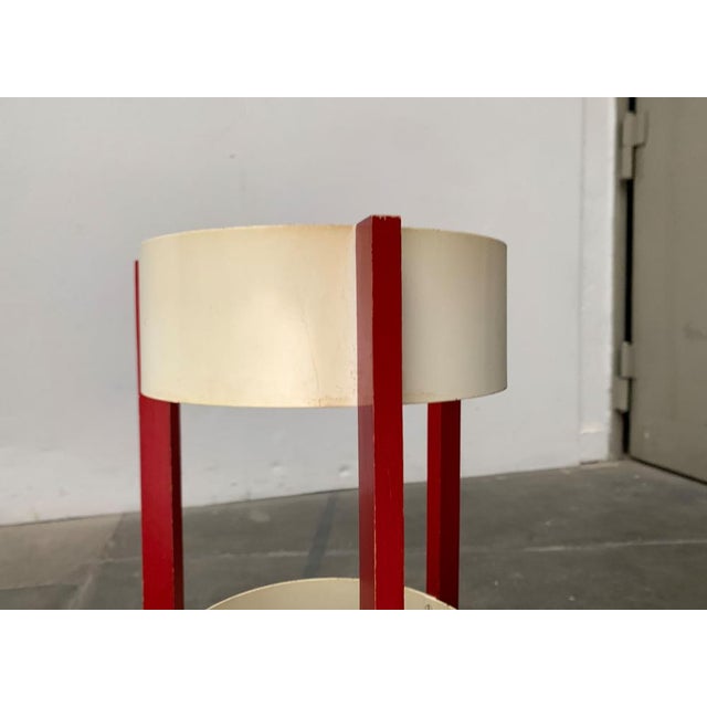 Mid-Century Space Age Metal and Wood Umbrella Stand, 1960s For Sale - Image 14 of 18