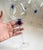 Vintage Wine Glasses With Cobalt Blue Beehive Stem Detail – Set of 6 For Sale - Image 9 of 11